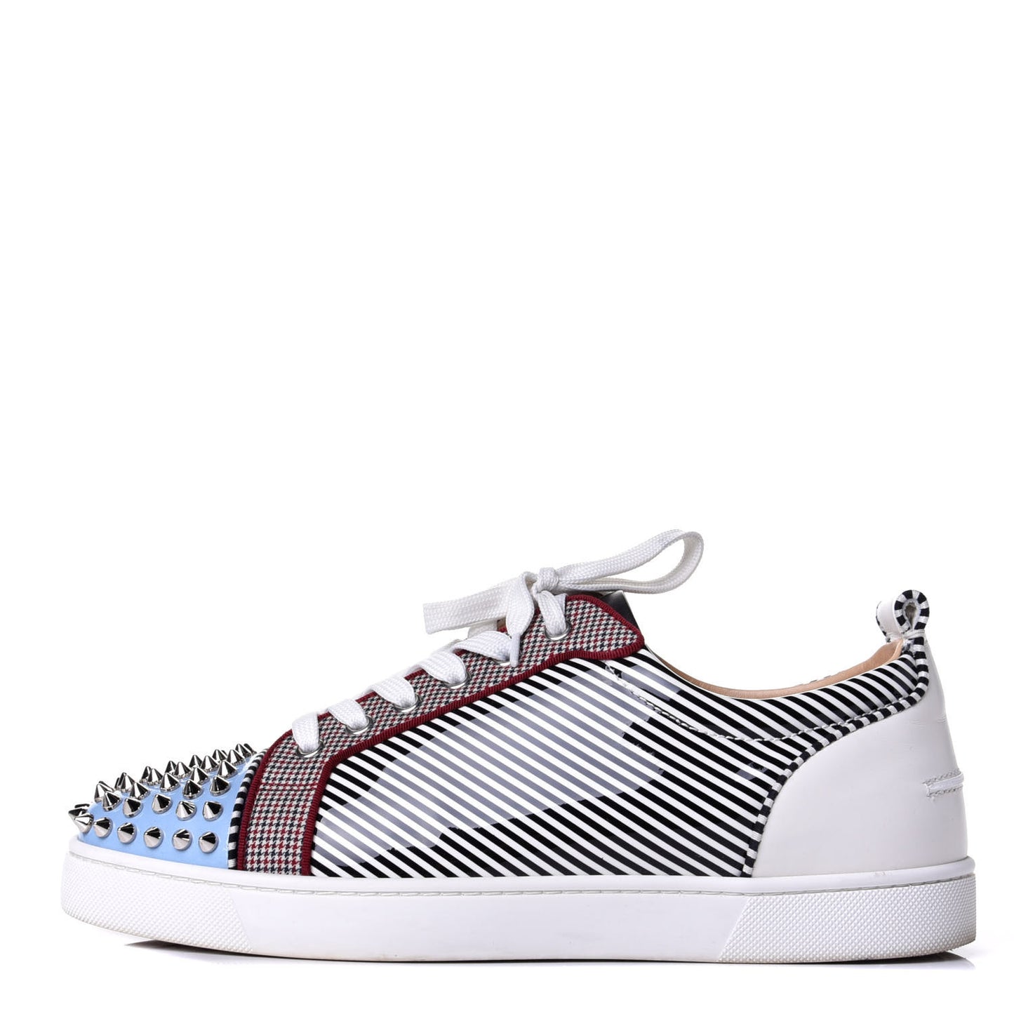 Denim Nappa Mens Louis Junior Spikes Orlato Flat Sneakers 42 Multicolor