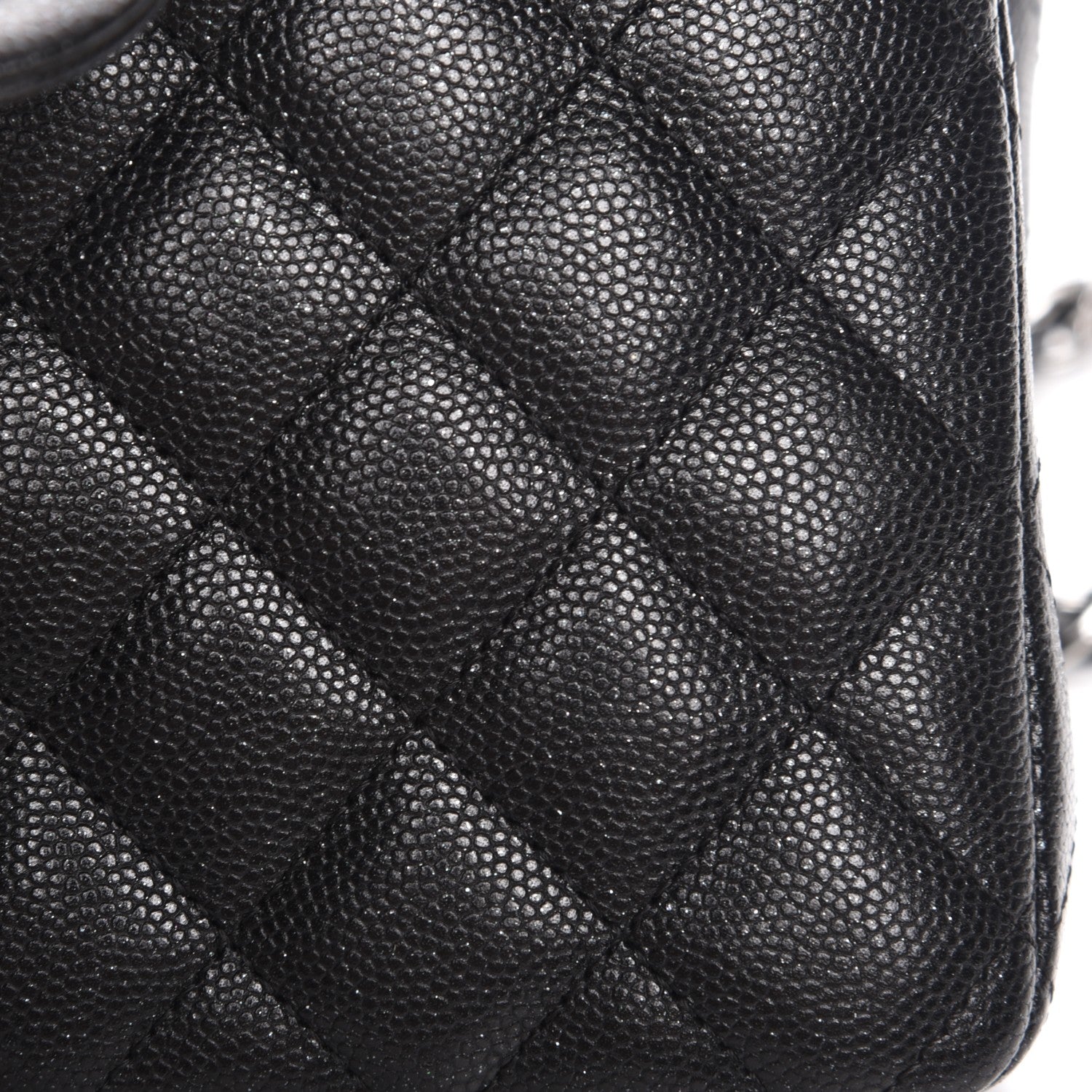 Chanel Iridescent Caviar Quilted Mini Rectangular Flap Black 8 of 8