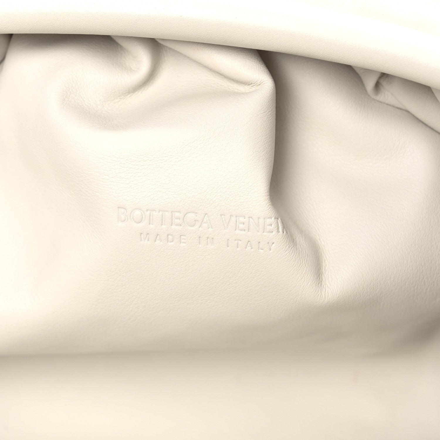 Bottega Veneta Smooth Butter Calf The Pouch Oversized Clutch Chalk 6 of 8