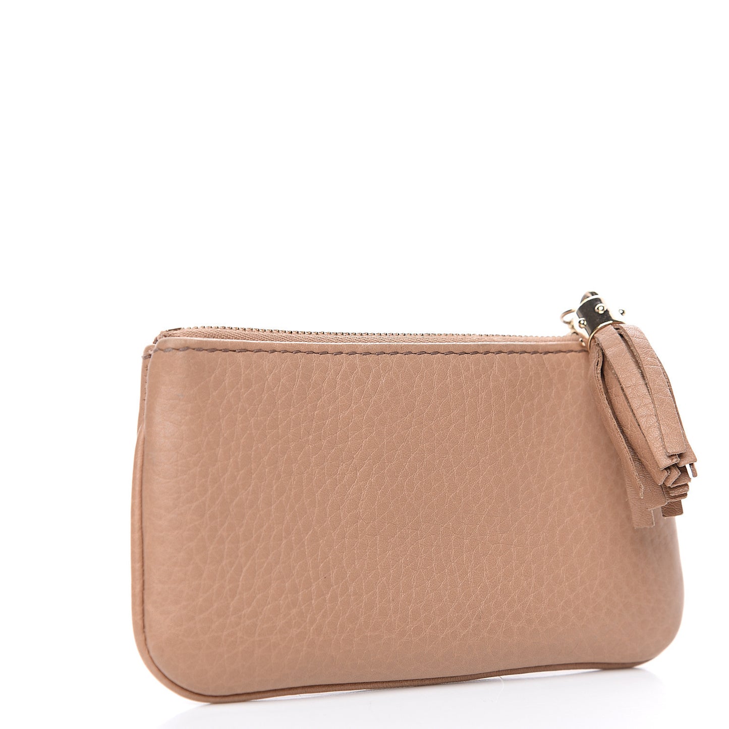 Pebbled Calfskin Soho Key Case Camelia