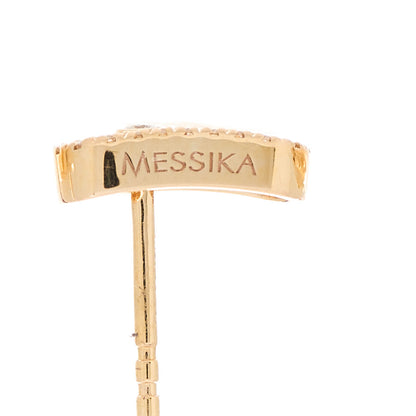 Messika 18K Rose Gold Diamond Move Uno Earrings 4 of 4