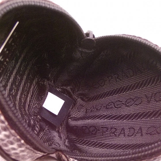 Prada Lizard Coin Pouch Purse Grey 5 of 9