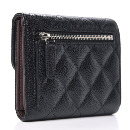 Chanel Caviar Quilted Compact Flap Wallet Black 3 of 9