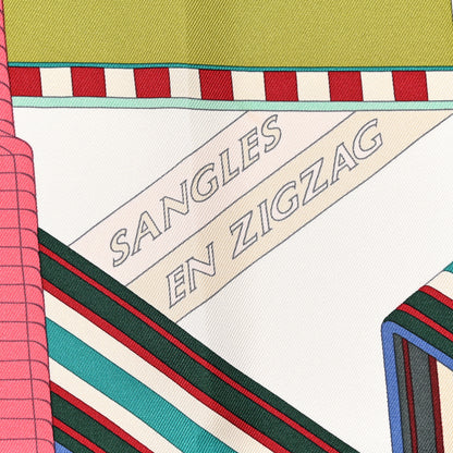 Hermes Silk Sangles En Zigzag Scarf 90 4 of 6