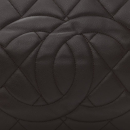 Chanel Soft Caviar Quilted Large CC Timeless Tote Dark Brown 9 of 14