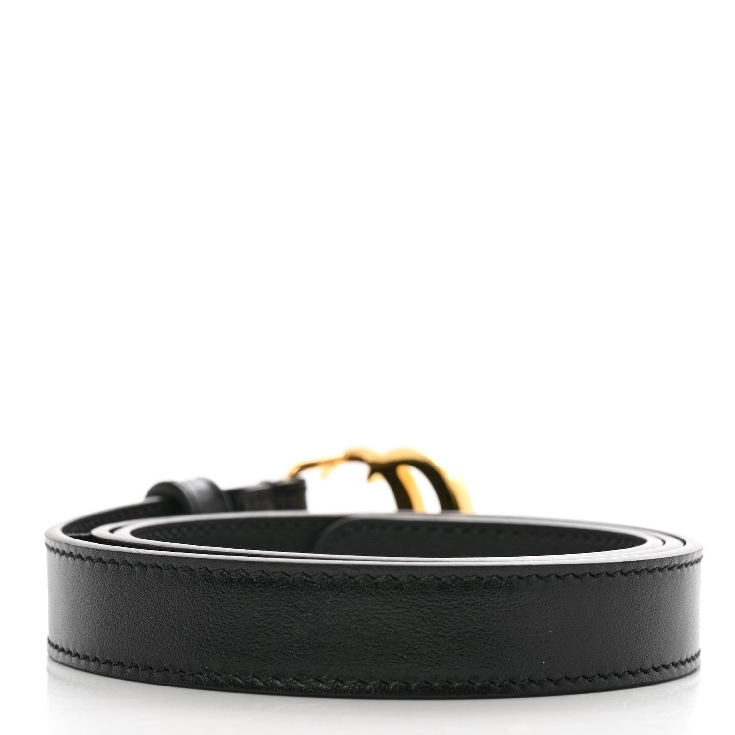 Gucci Calfskin Double G 20mm Belt 80 32 Black 2 of 6