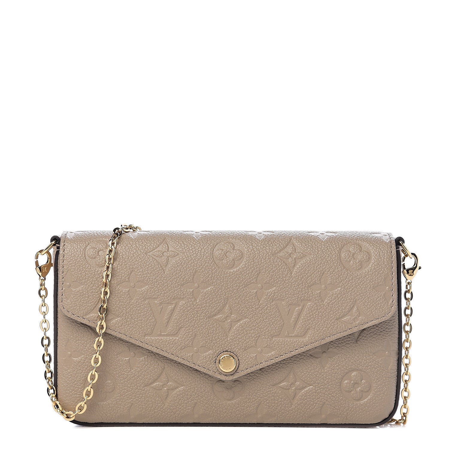 Louis Vuitton Empreinte Pochette Felicie Chain Wallet Tourterelle 1 of 10