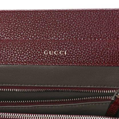 Gucci Grainy Calfskin Small Zumi Top Handle Bag Vintage Bordeaux 6 of 8