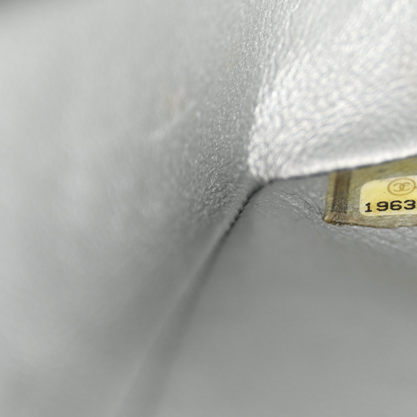 Metallic Aged Calfskin Quilted 2.55 Reissue Mini Flap Silver