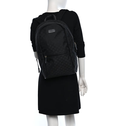 Gucci Nylon Monogram Slim Backpack Black 2 of 11