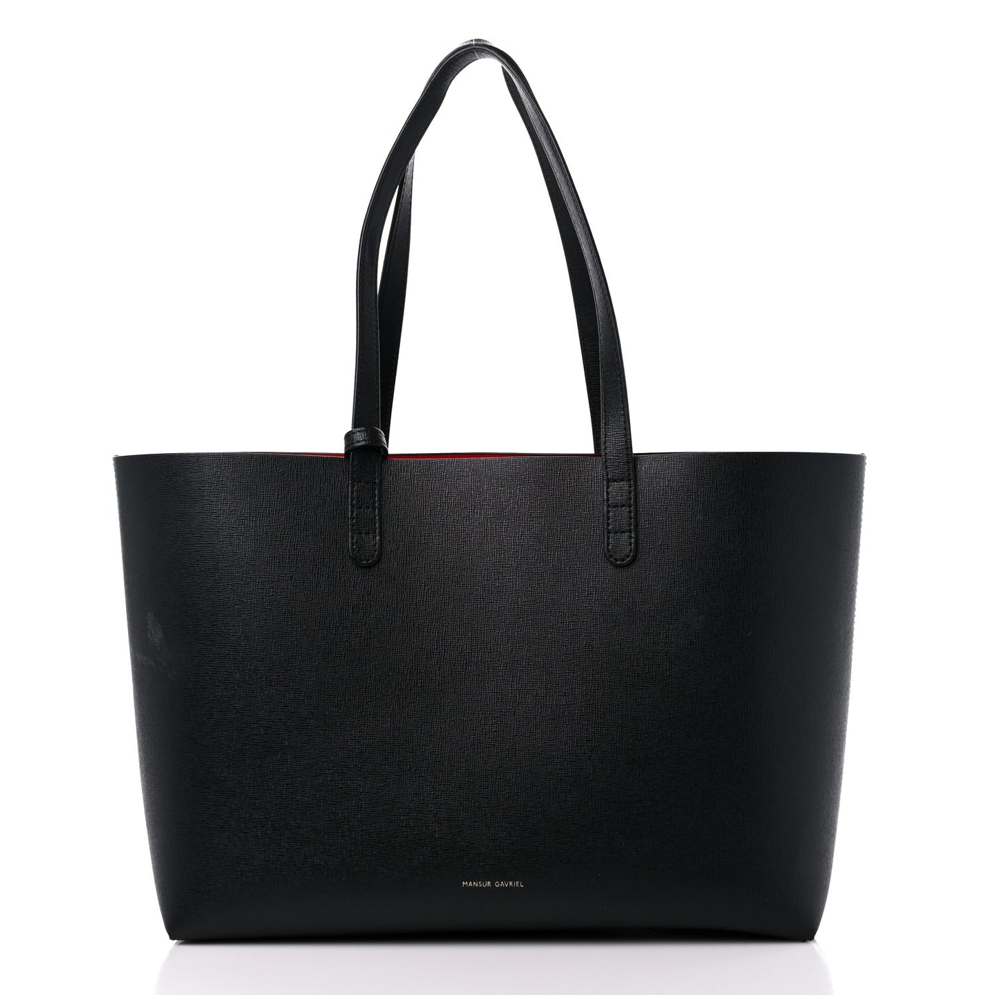 Saffiano Large Shopping Tote Black Flamma