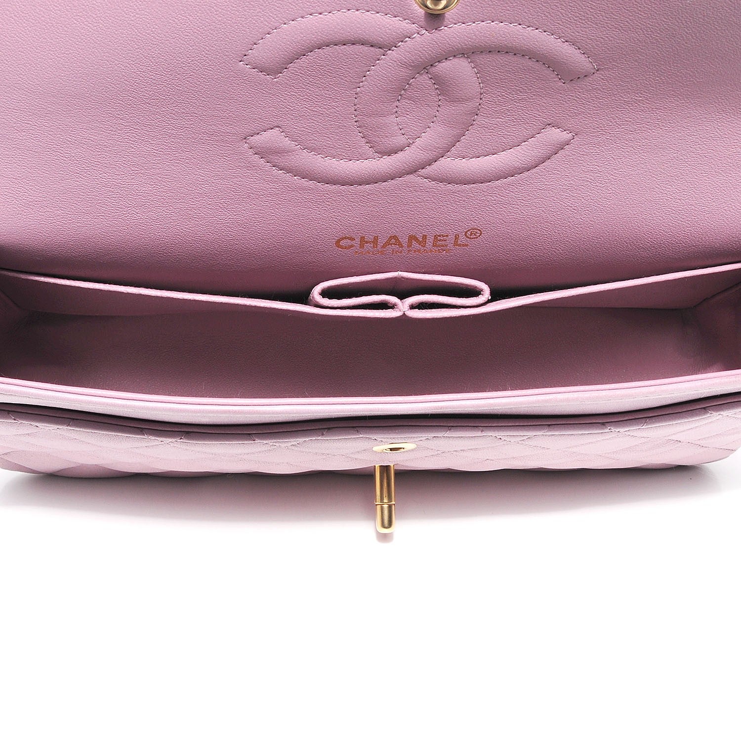 Chanel Lambskin Double Medium Flap Lilac 8 of 8