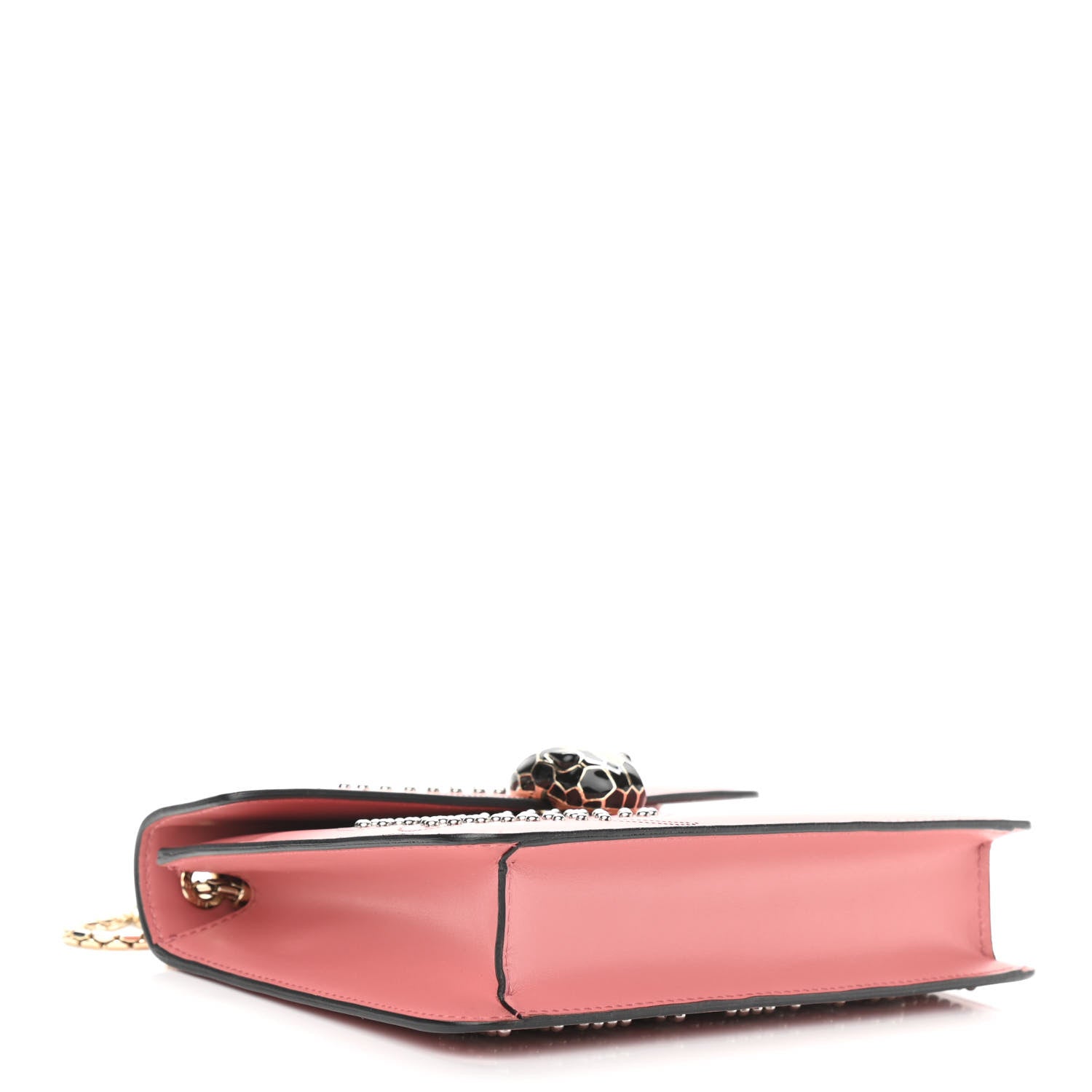Bulgari Nappa Embellished Serpenti Forever Crossbody Pink 4 of 11