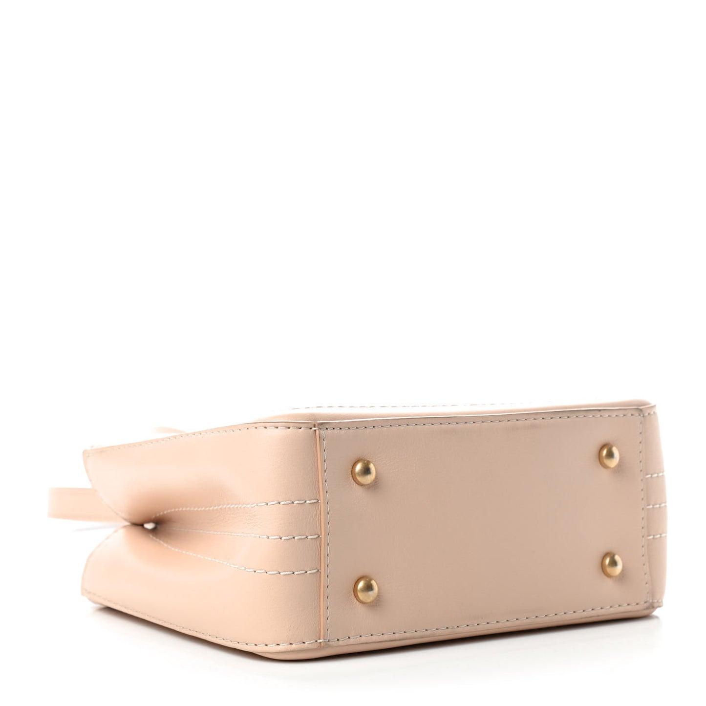 Bullskin Stitched Bi-Color Small So Light Shoulder Bag Beige