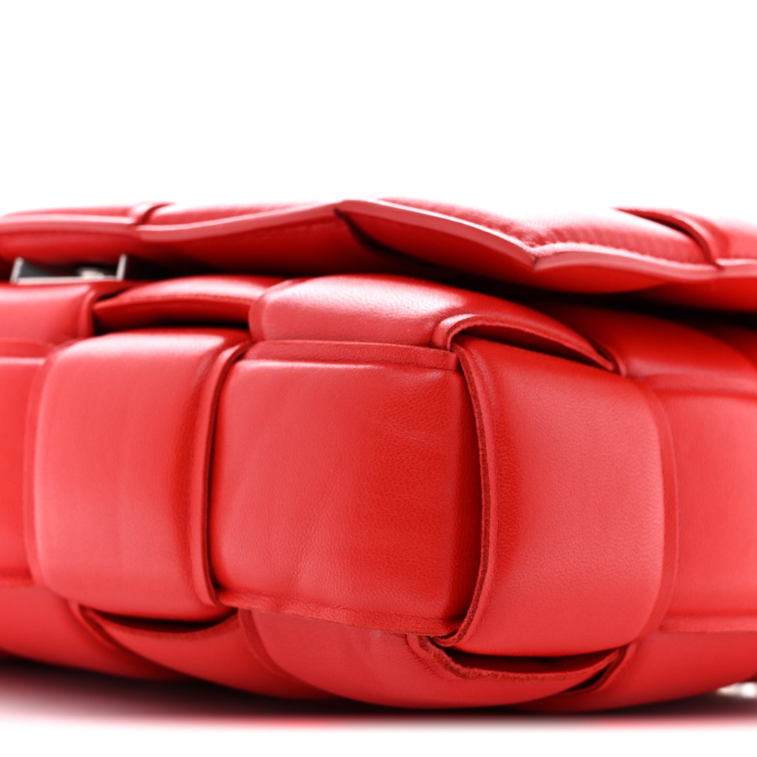 Bottega Veneta Lambskin Maxi Intreccio Padded Chain Cassette Crossbody Bag Nail Polish 10 of 12