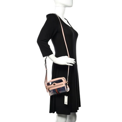 Gucci Vinyl Web Mini Ophidia Transparent Shoulder Bag Perfect Pink 2 of 8