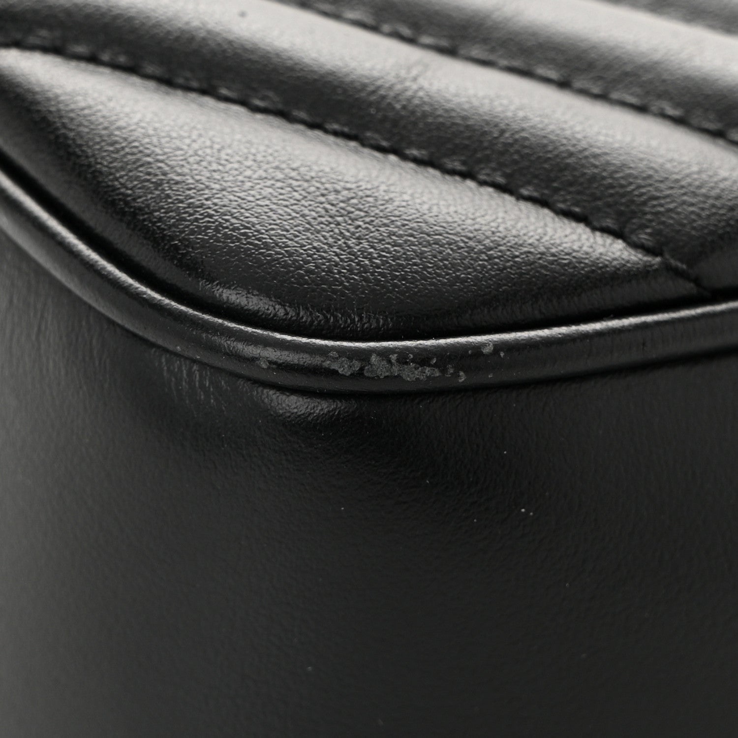 Saint Laurent Calfskin Matelasse Monogram Monochrome Lou Camera Bag Black 11 of 13
