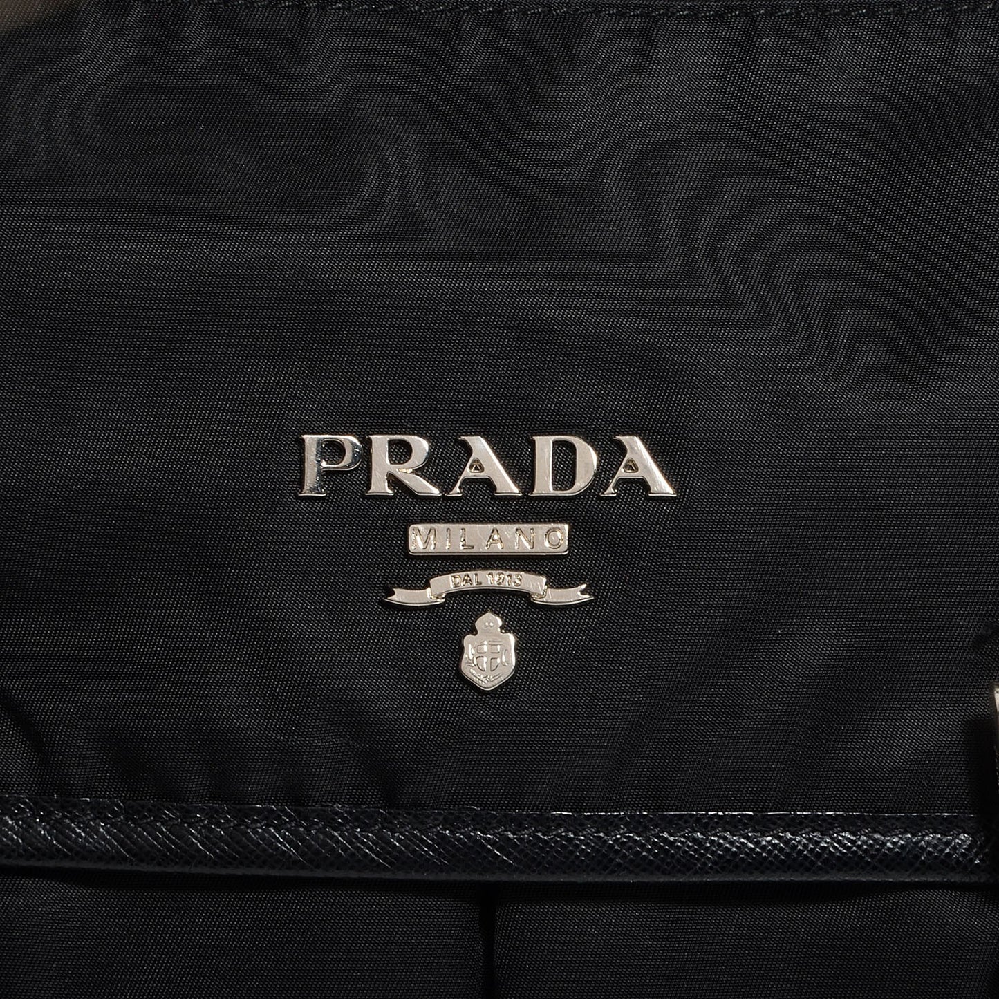 Tessuto Nylon Messenger Bag Nero Black