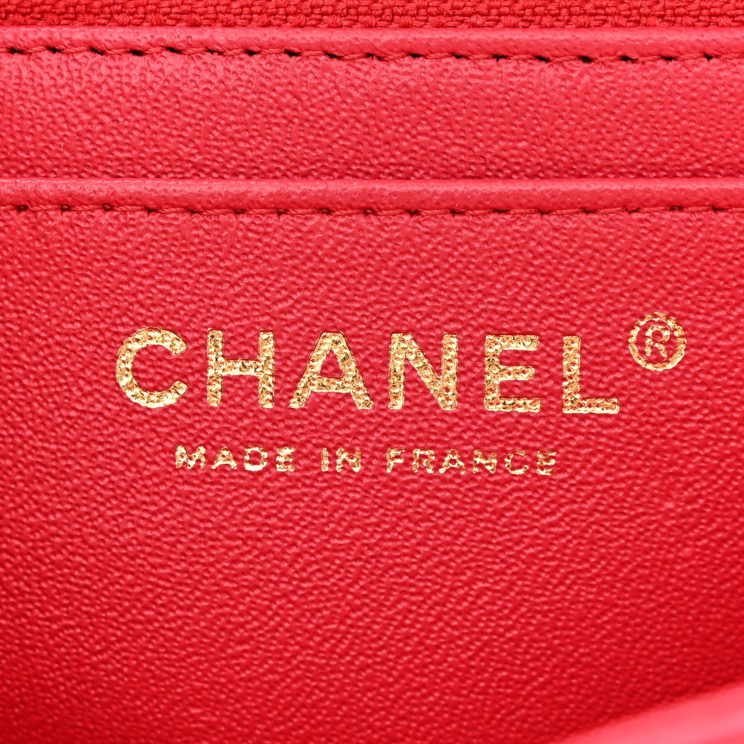 Chanel Lambskin Quilted Mini Rectangular Flap Red 6 of 10