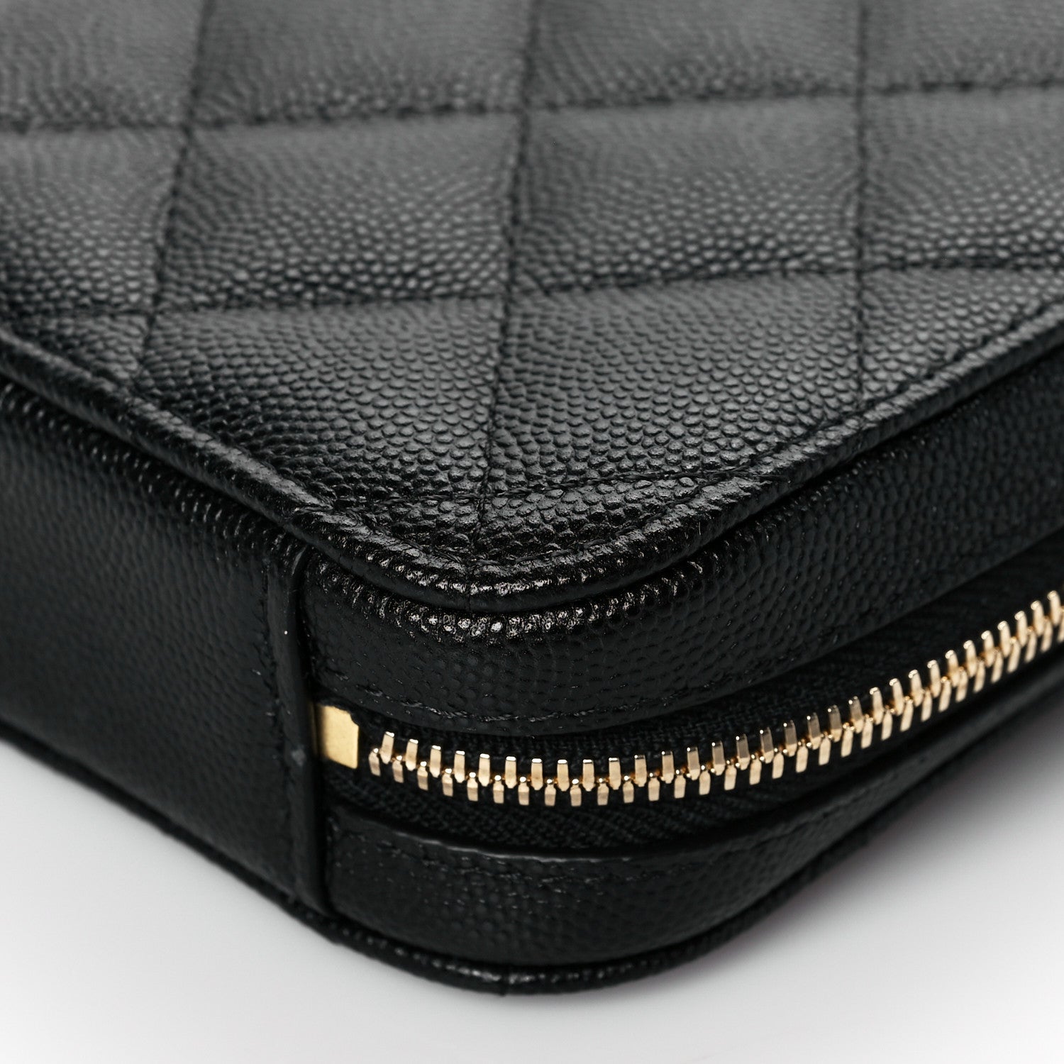 Chanel Caviar Quilted Phone Holder Wallet On Chain WOC Black 9 of 9