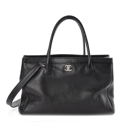 Chanel Calfskin Cerf Executive Shopper Tote Black 1 of 18