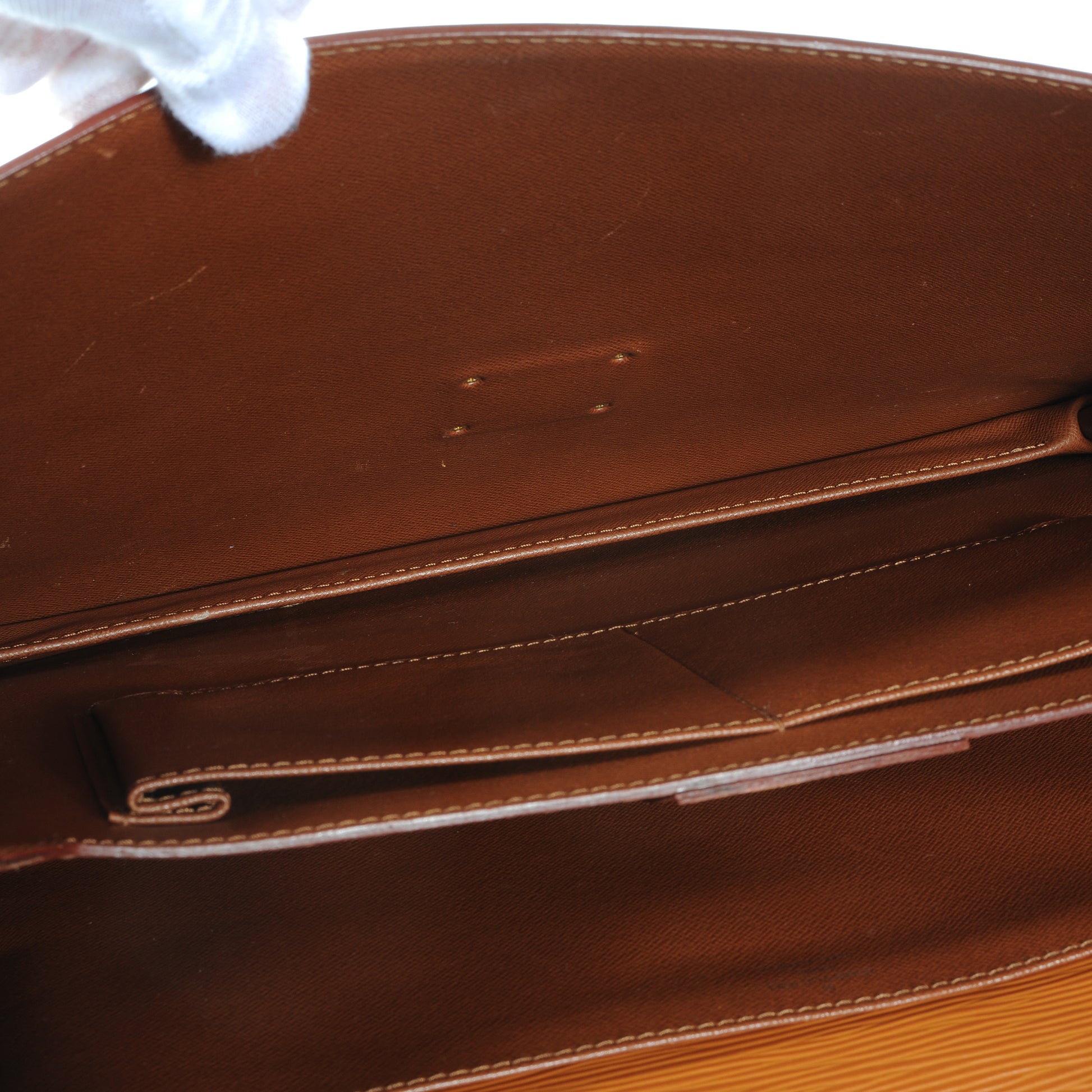 Louis Vuitton Epi Serviette Ambassadeur Briefcase Gold 7 of 8