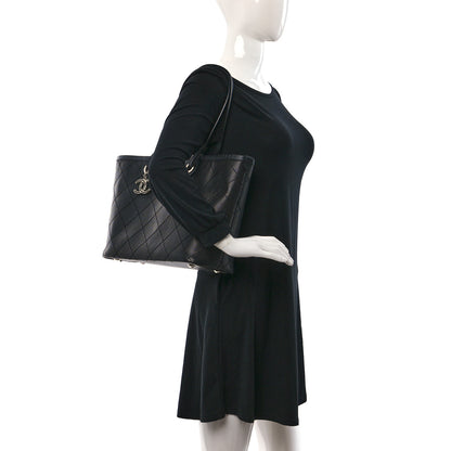Chanel Grained Calfskin Shopping Fever Tote Black 2 of 11