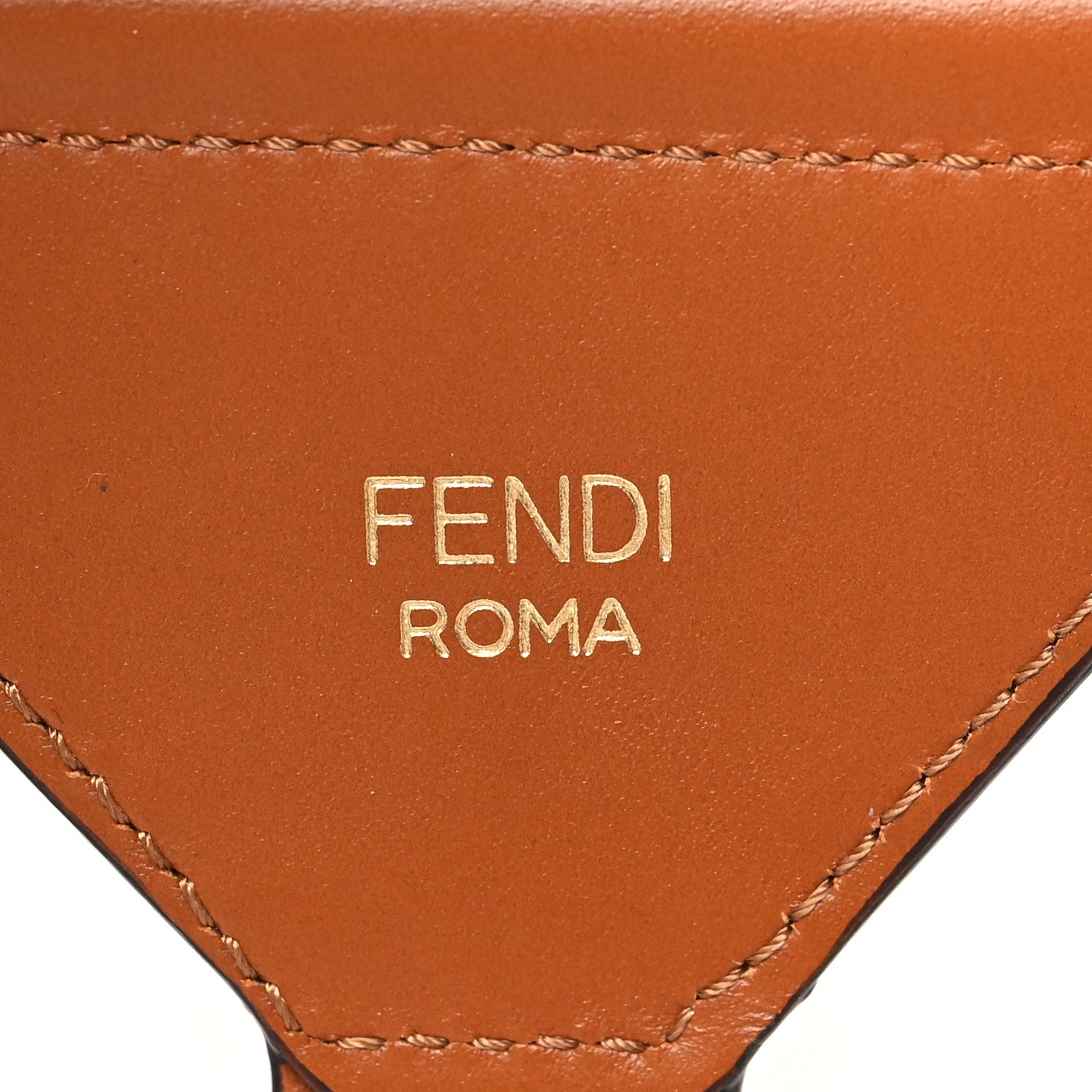 Fendi Ribbon Vitello King Logo Embossed Gingham Woven Adjustable Strap You Panna Black Cuoio 4 of 6