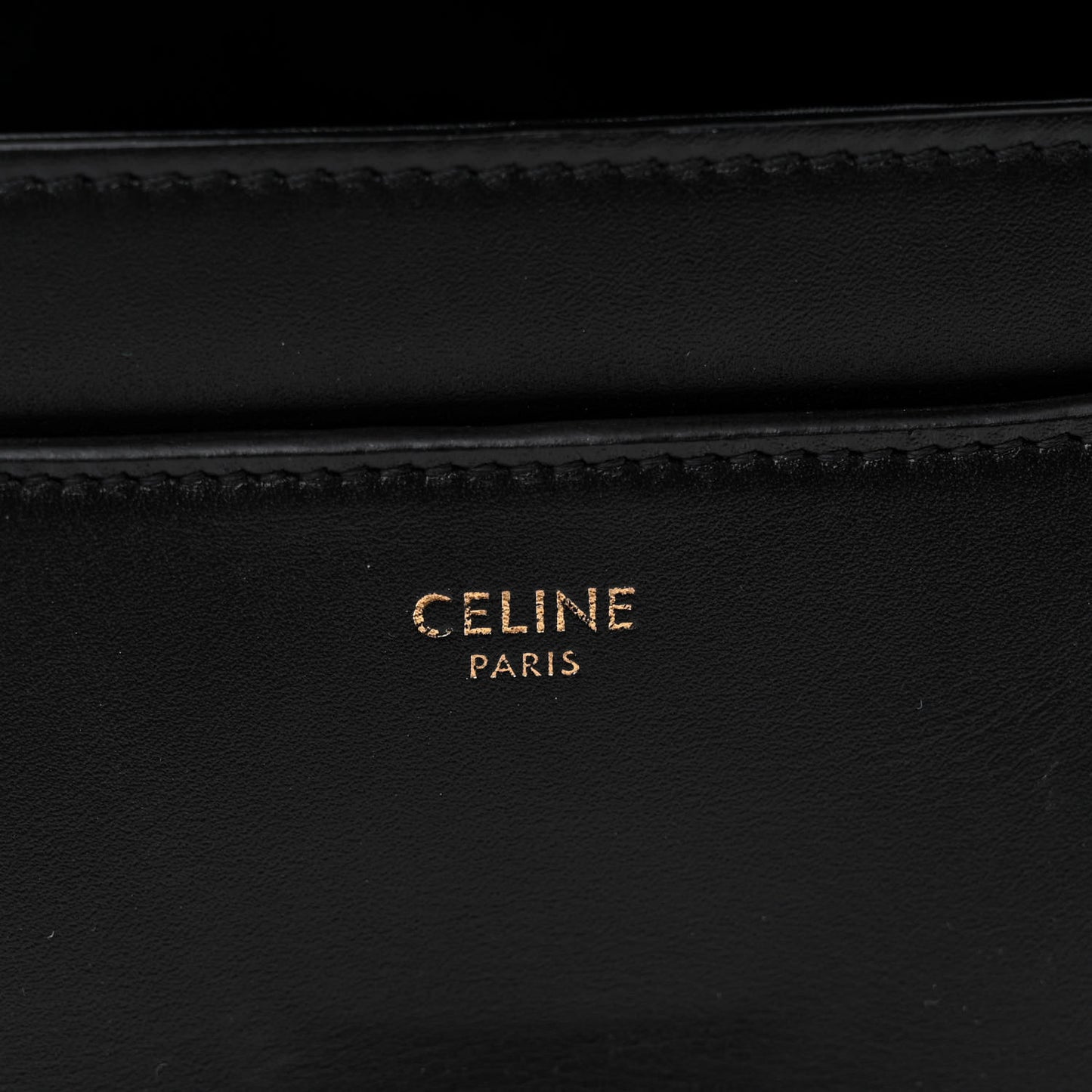 Satinated Calfskin Small 16 Top Handle Bag Black