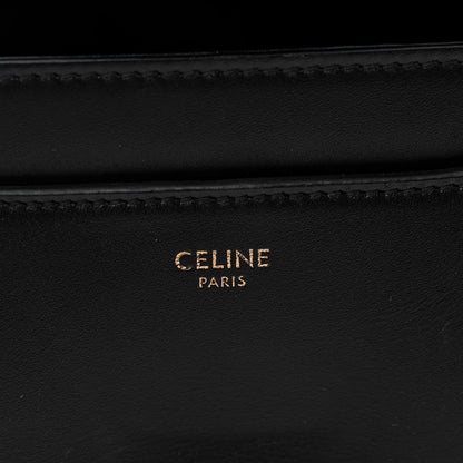Celine Satinated Calfskin Small 16 Top Handle Bag Black 6 of 11