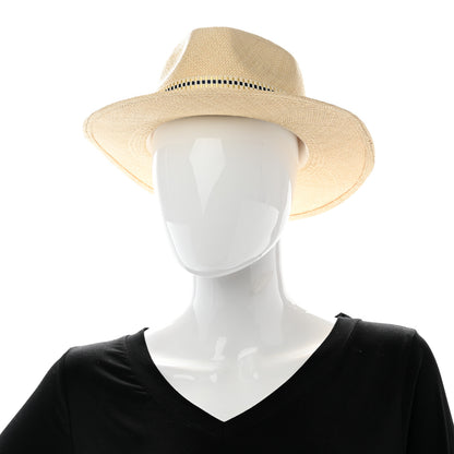 Hermes Straw Esperance Panama Hat 56 Natural 2 of 11