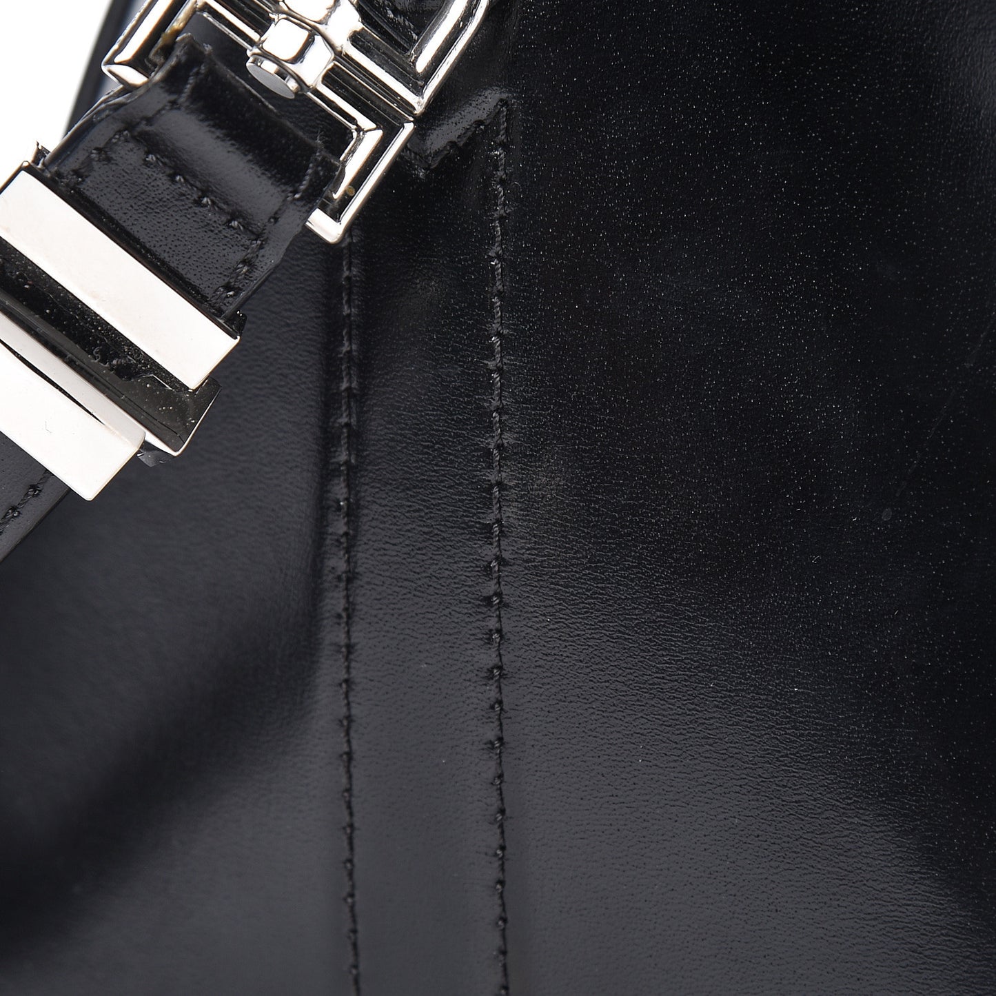 Shiny Lord Calfskin Small Antigona Black
