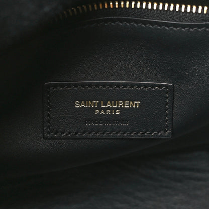 Saint Laurent Smooth Calfskin Small Le 5 A 7 Soft Hobo Black 6 of 9