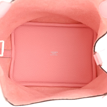 Hermes Taurillon Clemence Picotin Lock 18 PM Rose Sakura 5 of 12