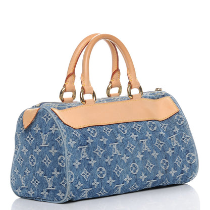 Louis Vuitton Monogram Denim Neo Speedy Blue 3 of 7