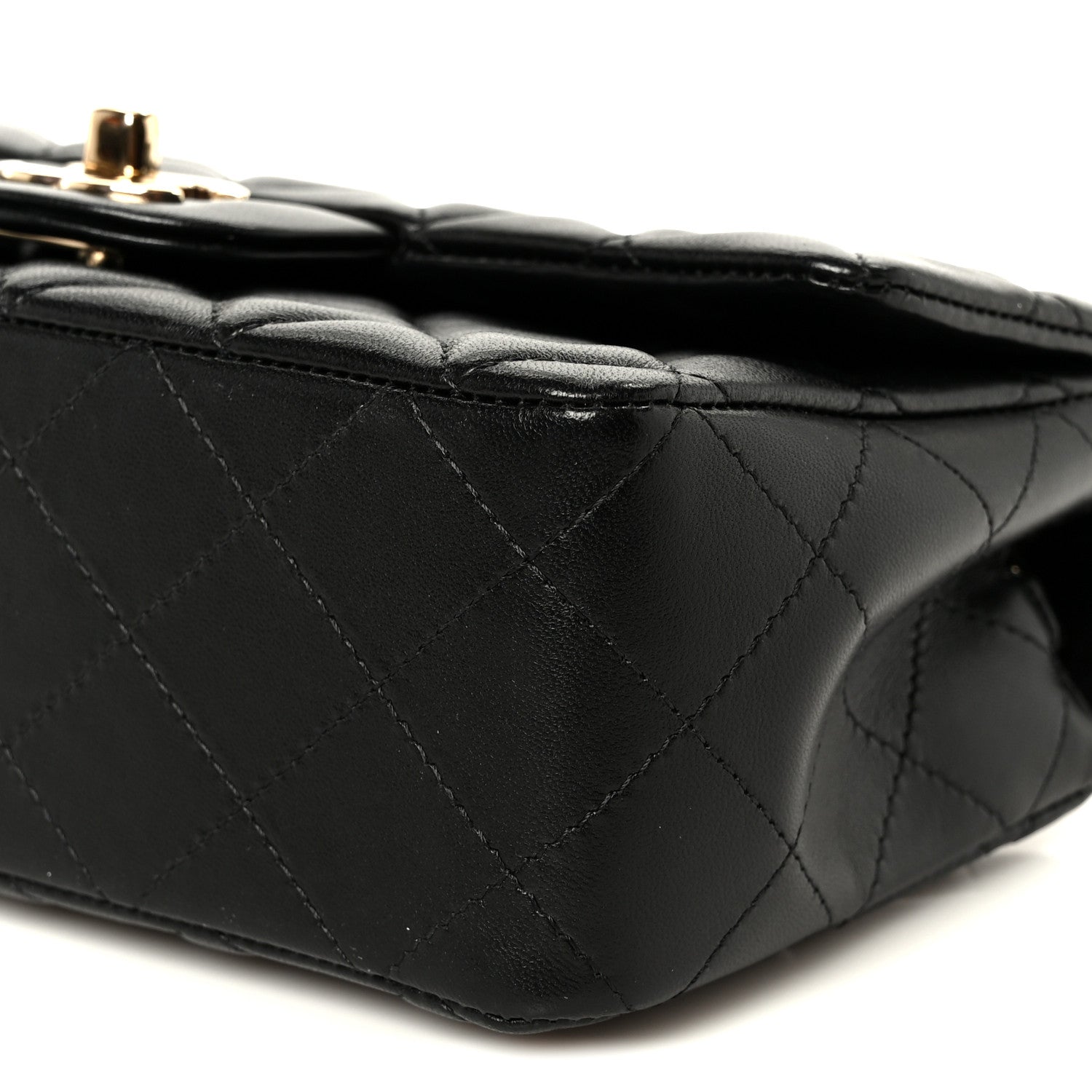 Chanel Lambskin Quilted Mini Rectangular Flap Black 11 of 11