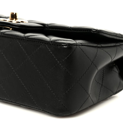 Chanel Lambskin Quilted Mini Rectangular Flap Black 11 of 11
