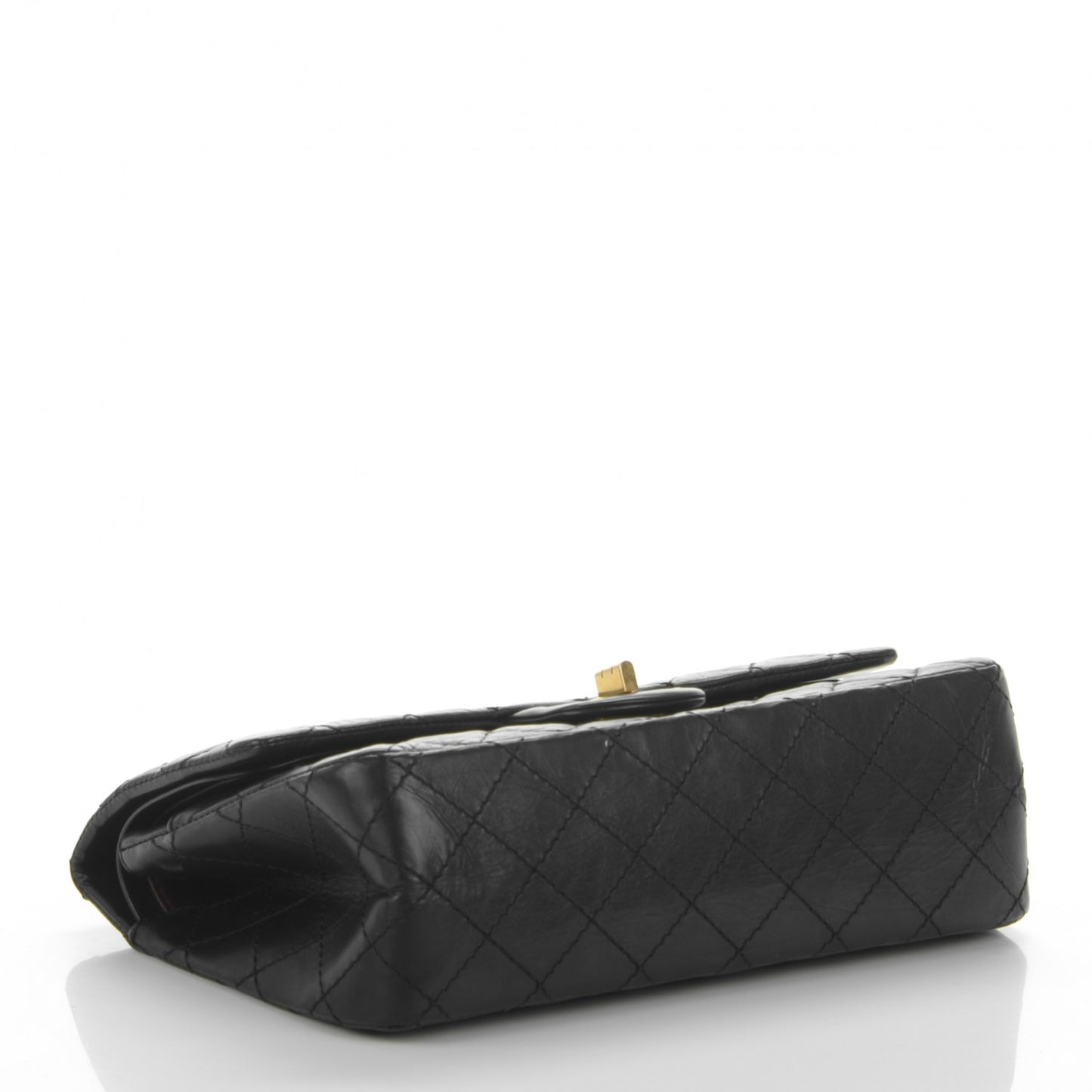 Aged Calfskin Quilted 2.55 Reissue 225 Flap Black