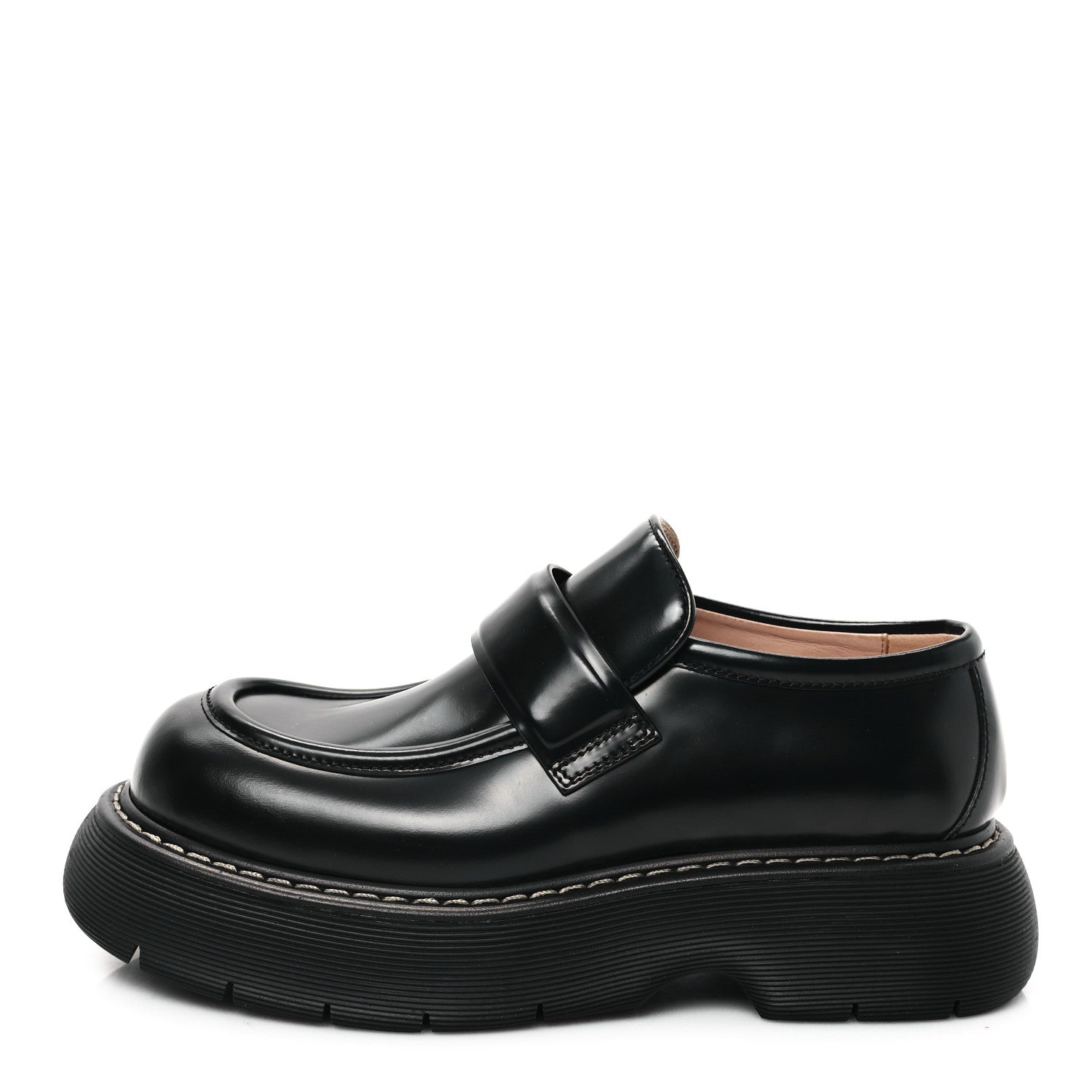 Bottega Veneta Brushed Calfskin Swell Loafers 41 Black 1 of 9