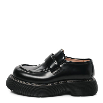 Bottega Veneta Brushed Calfskin Swell Loafers 41 Black 1 of 9