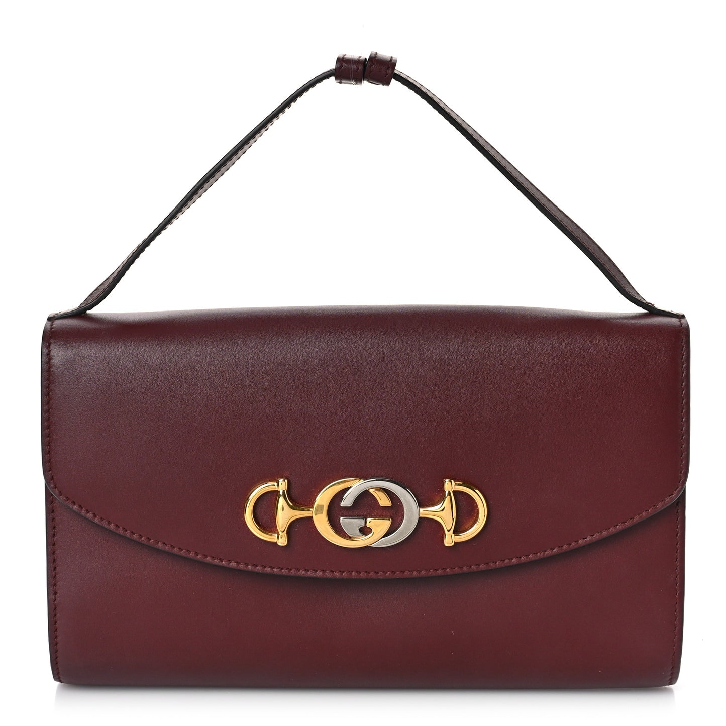 Shibuya Calfskin Small Zumi Shoulder Bag Vintage Bordeaux
