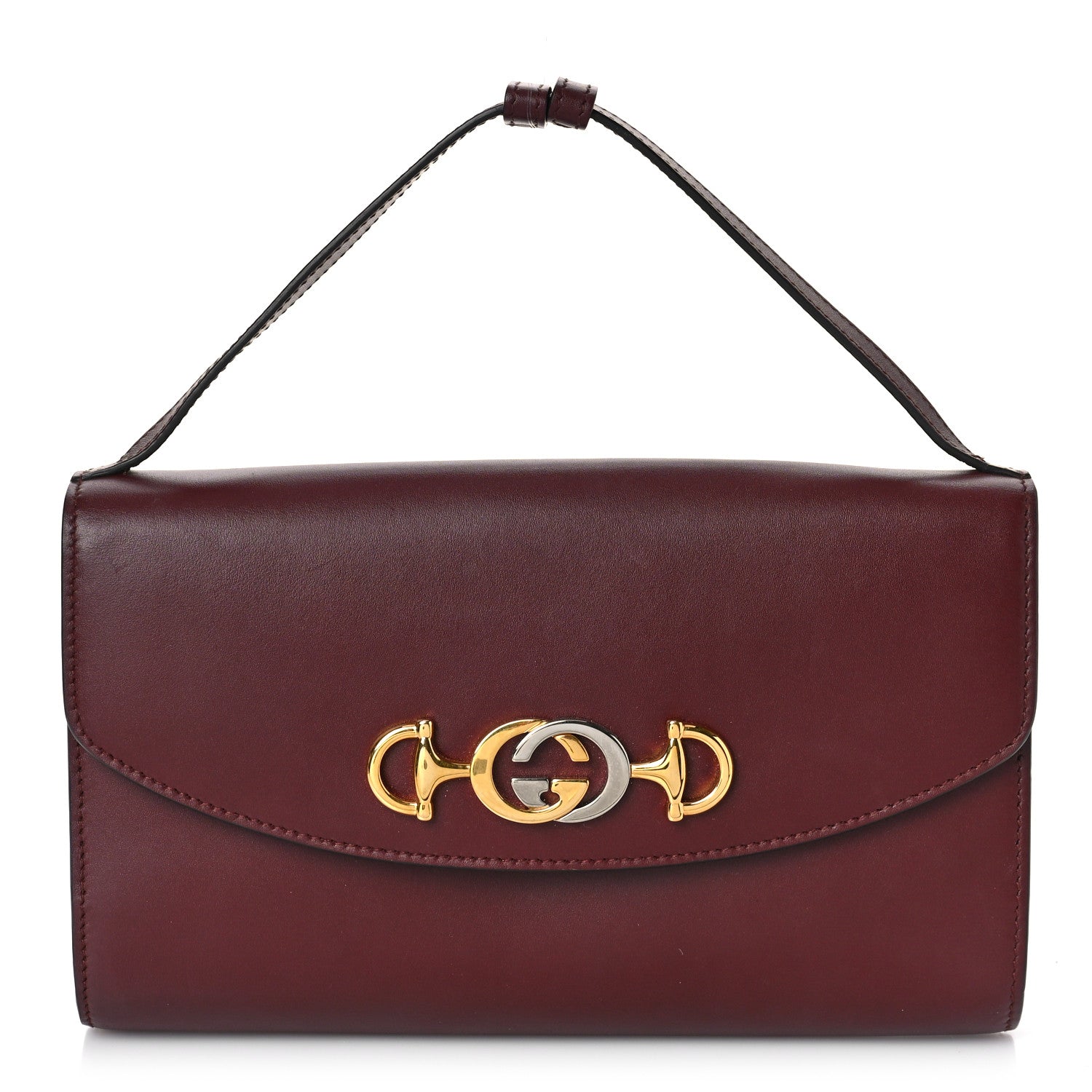 Gucci Shibuya Calfskin Small Zumi Shoulder Bag Vintage Bordeaux 1 of 10