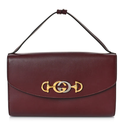 Gucci Shibuya Calfskin Small Zumi Shoulder Bag Vintage Bordeaux 1 of 10