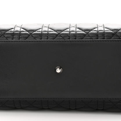 Christian Dior Lambskin Cannage Large Lady Dior Black 12 of 13