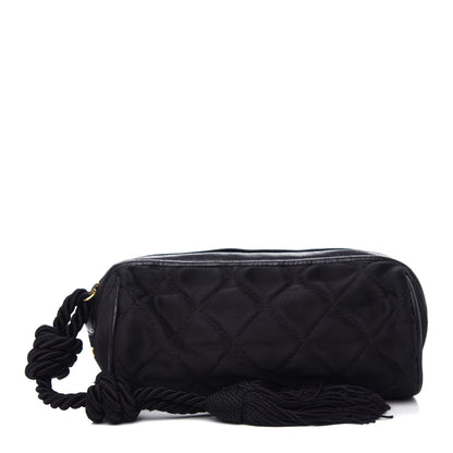 Chanel Satin Clutch Black 1 of 10