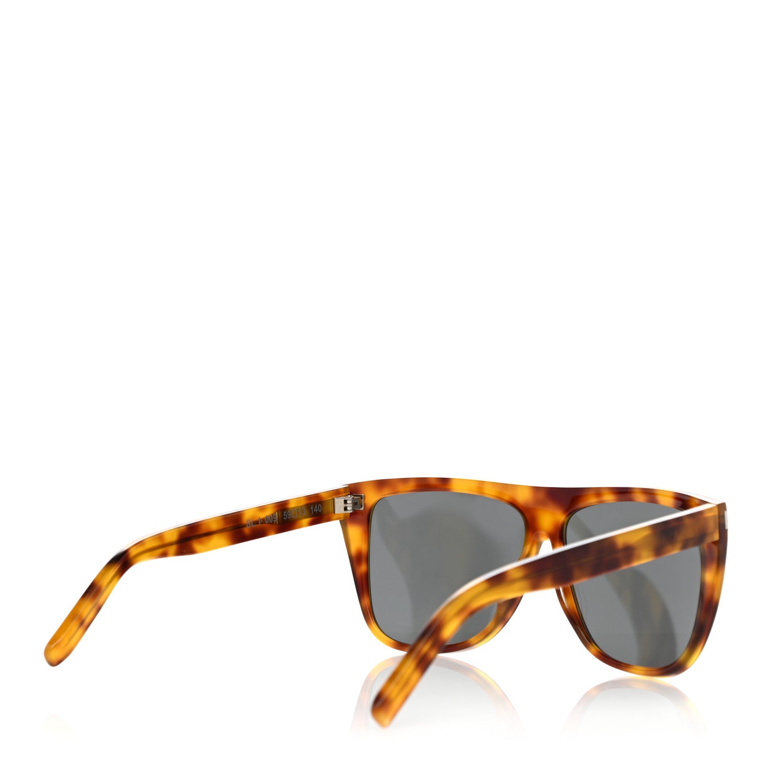 Saint Laurent Acetate Flat Top SL1 Sunglasses Tortoise 4 of 8