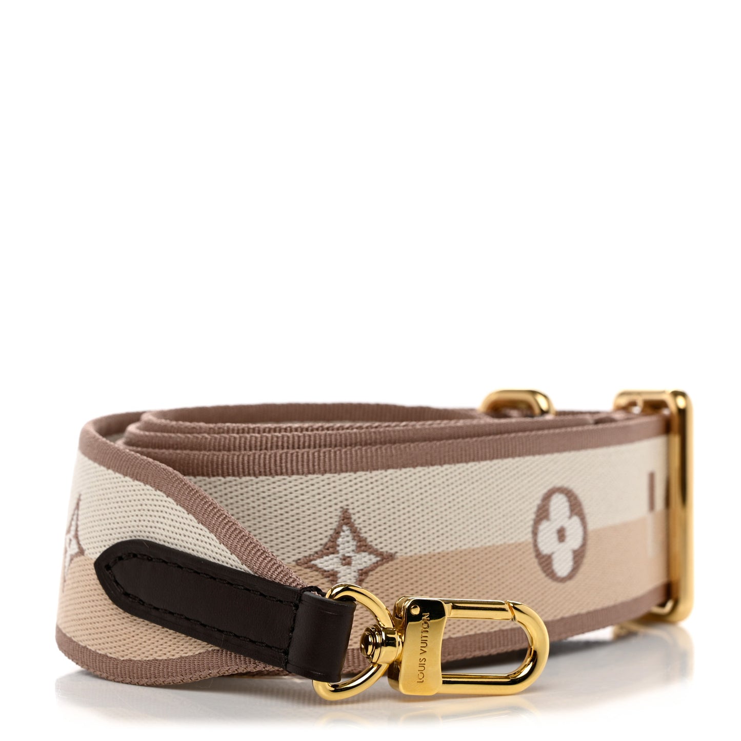 Jacquard Speedy Bandouliere 20 Shoulder Strap Beige Brown