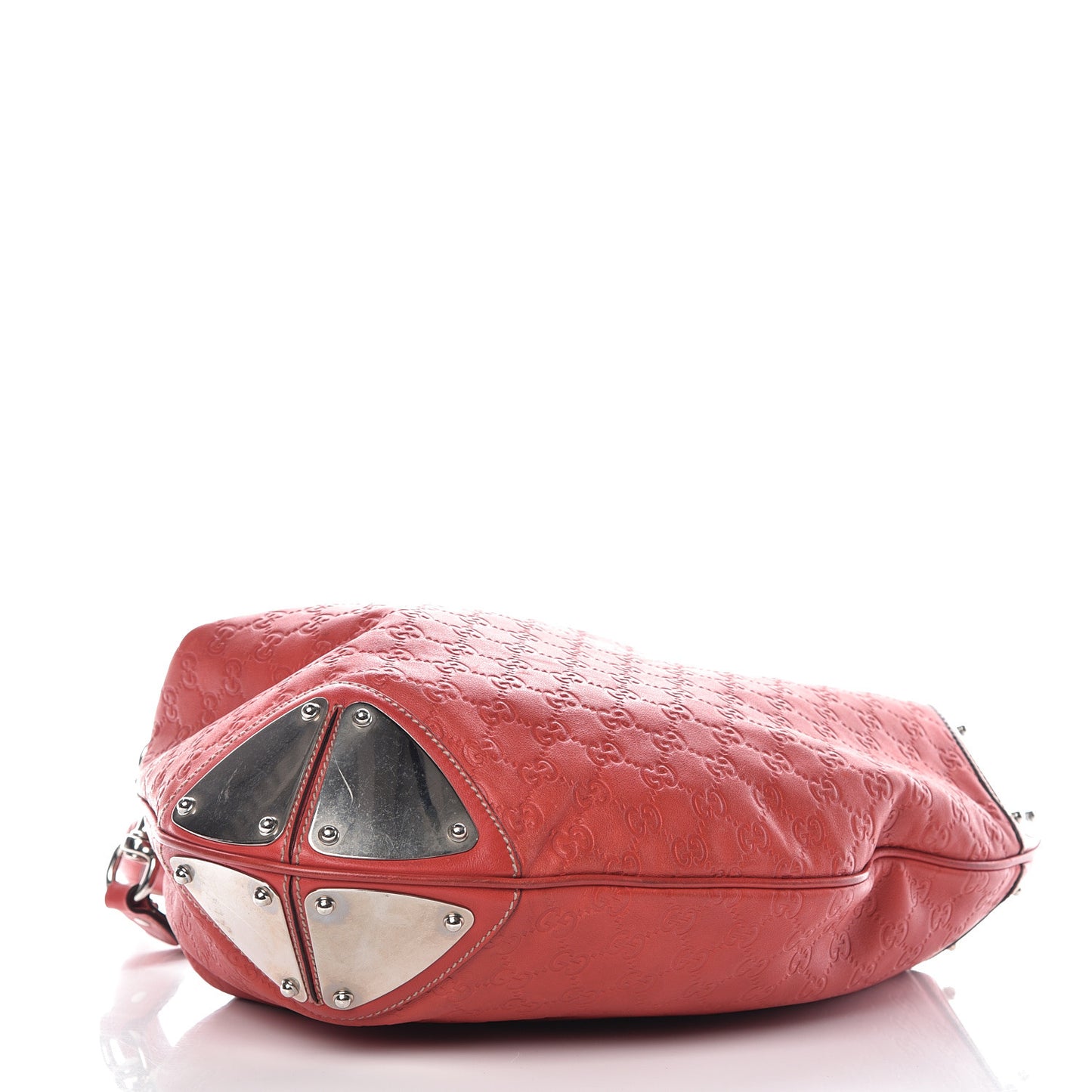 Guccissima Large Indy Top Handle Hobo Red