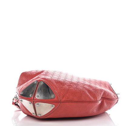 Gucci Guccissima Large Indy Top Handle Hobo Red 4 of 12