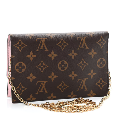 Louis Vuitton Monogram Flore Chain Wallet Rose Ballerine 3 of 9